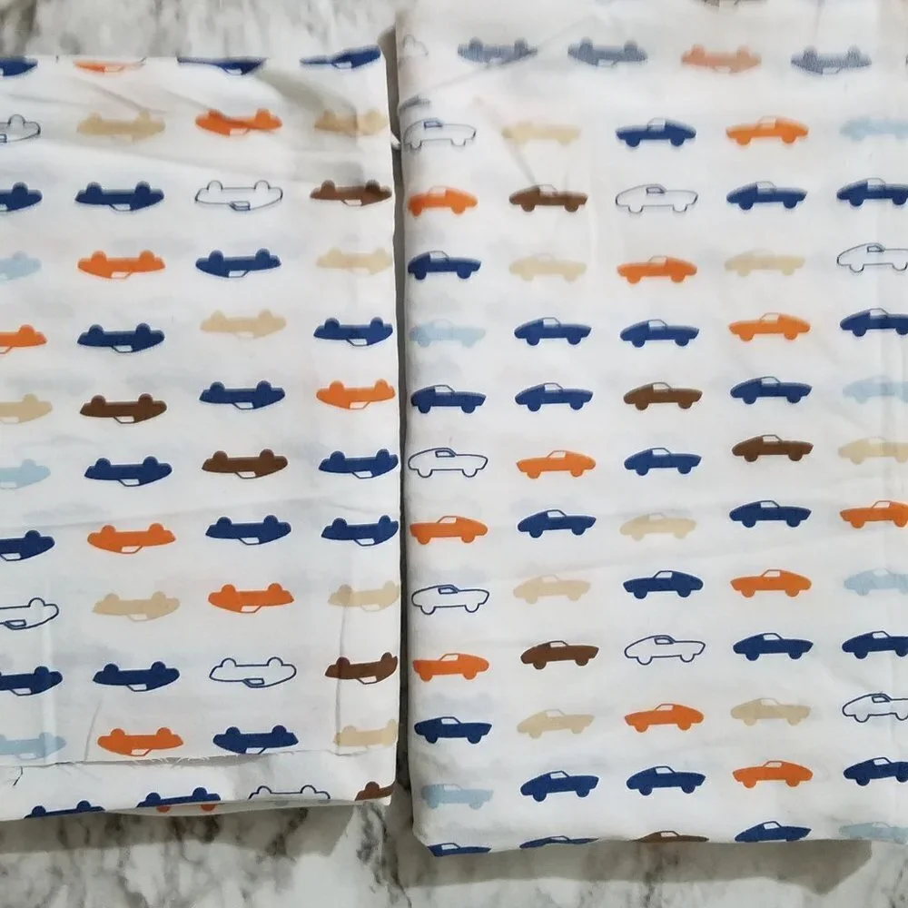 Fabric Cotton Cars 2 Remnants 2 3/4 and 2 Yards 28-29